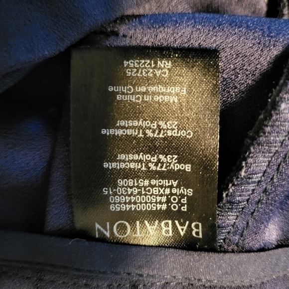 Aritzia Babaton Navy Blue Lazarus Culottes Pants Size 00 - Picture 8 of 10